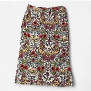 Topshop Vibrant Floral Pencil Skirt